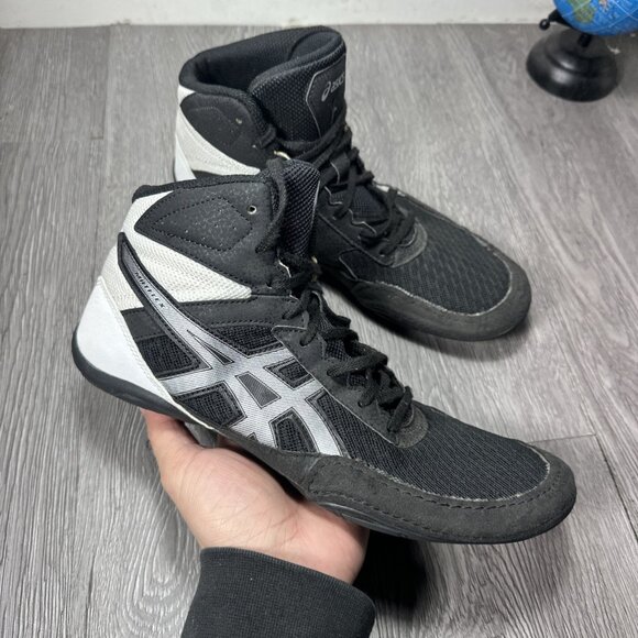 Asics 1081A021 Matflex Men’s Wrestling Shoes Size 8.5 Black White Athletic main image 8